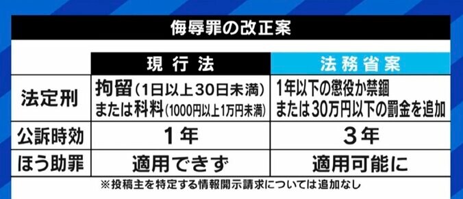 侮辱罪の“厳罰化”案、ネットの誹謗中傷に抑止力は働く? 識者「運用次第で諸刃の剣にも」「量刑引き上げは“適正化”に過ぎない」 1枚目