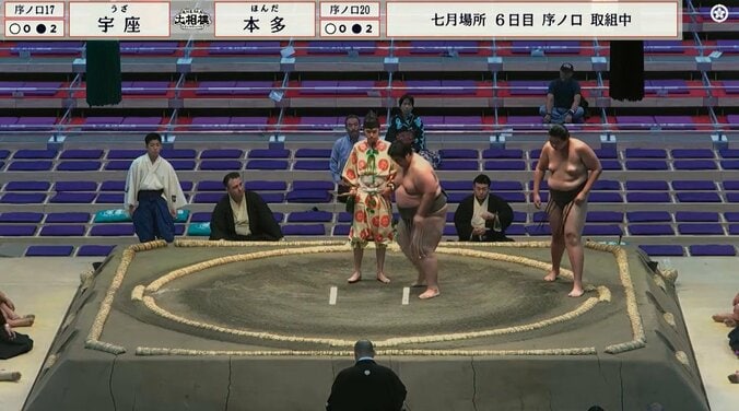 「もう一番取るんかい!」一体、何を? “異色”の新人力士、取組後に“うっかり”ハプニング 「初々しくてかわいい」ファンほっこり 5枚目