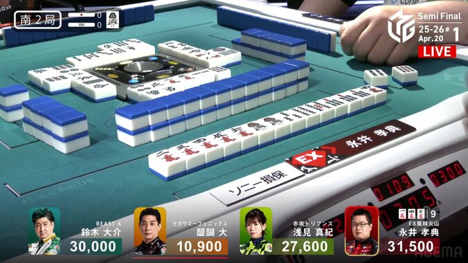 圧巻の“山9”永井孝典、会心の満貫ツモ