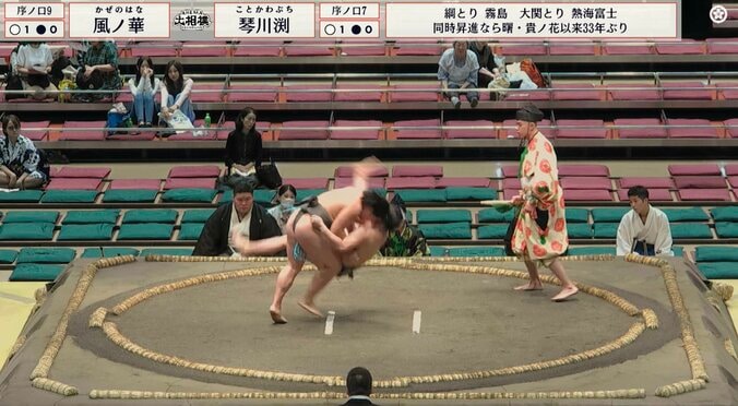 「えっ、なにいまの」アクロバティックな“豪快決着”に「バックドロップ行くのかと」館内どよめき 4枚目