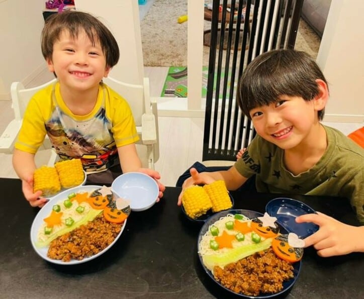  ココリコ・遠藤の妻、息子達から“美味しくない”と即却下された料理「飾り用だから仕方ない」 