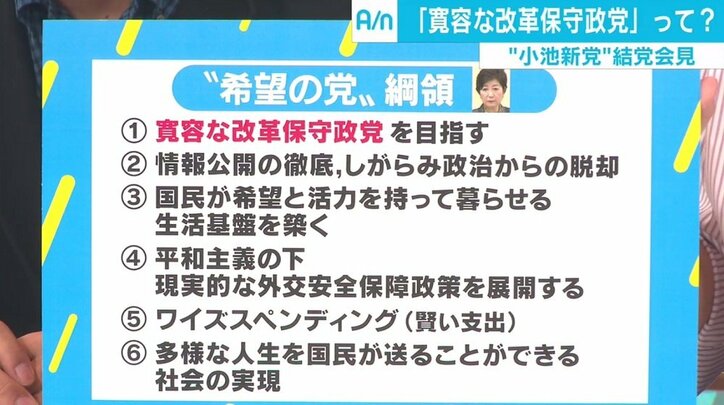 “寄せ集め”ではない希望の党、識者「自民党と比較しても保守に寄った顔ぶれ」