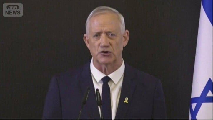 総選挙に出馬を表明していたガンツ元国防相