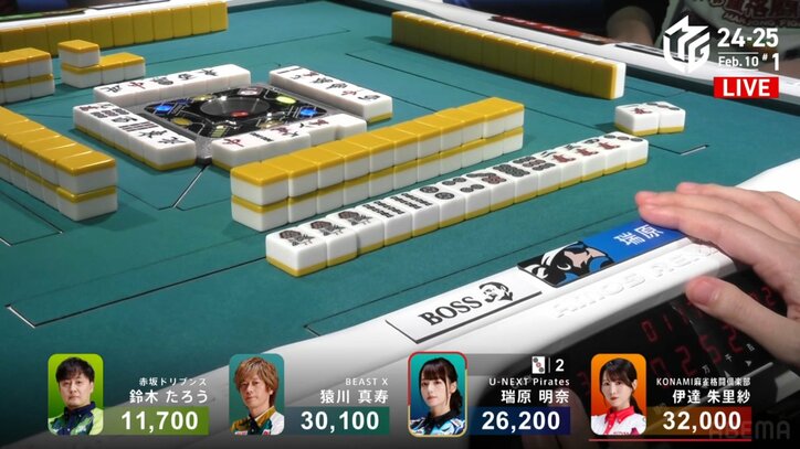 瑞原明奈のアガリ