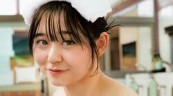 “癒しのマシュマロボディ”美澄衿依、「ふたり暮らし」カップルテーマに銭湯グラビア 『ヤンジャン』登場