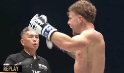 「ダウンじゃねぇだろ！」レフェリーの手を振り払って“異例”の猛抗議も「効いてる」「あれはダウンだろ」の声