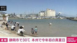 静岡市で30℃ 本州で今年初の真夏日