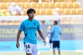 ラ・リーガ開幕スタメンの久保建英が先制ゴール！　右足でボレーシュートを沈める