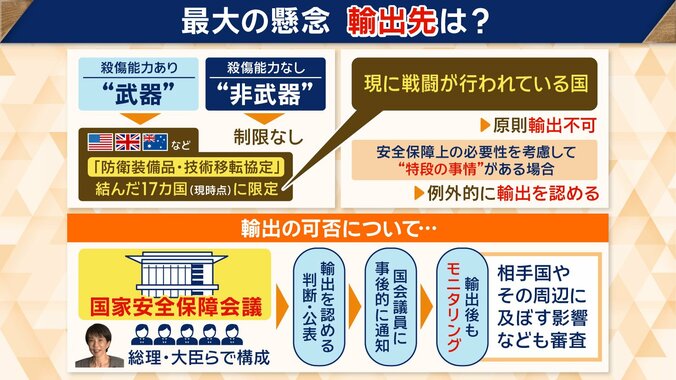 殺傷能力がある「武器」と、殺傷能力がない「非武器」に分類