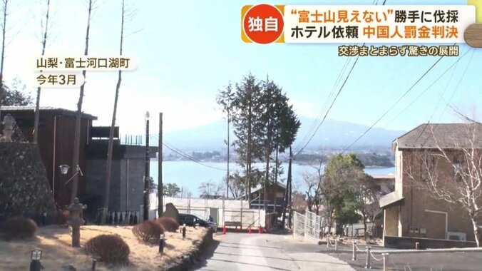 ホテルの目の前には富士山と河口湖が広がる