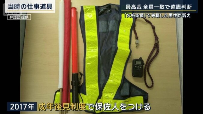 男性の当時の仕事道具