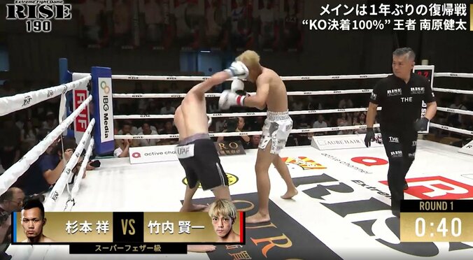 テンプルにグサりの衝撃KO