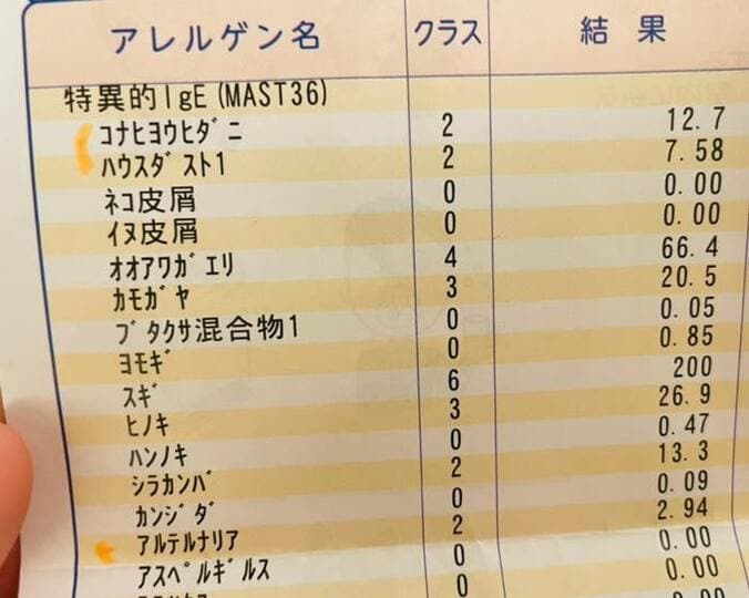  ココリコ・遠藤の妻、アレルギーの検査結果に驚愕「自覚はしていた」  1枚目