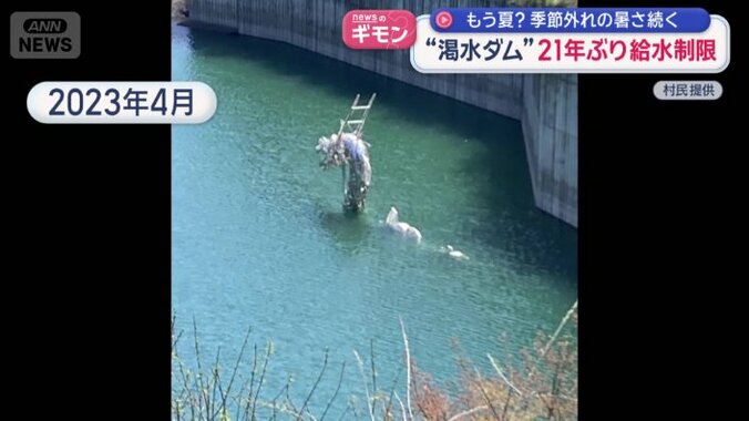 本来なら水に沈んでいるが…