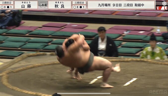 外掛けが決まり大逆転の瞬間