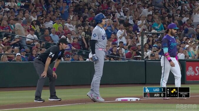 【写真・画像】マジかよ…大谷翔平の痛烈タイムリーに“大谷キラー”も「この表情です！」実況が言及 目を見開きベンチ裏へ「ギャレン激おこ」　1枚目