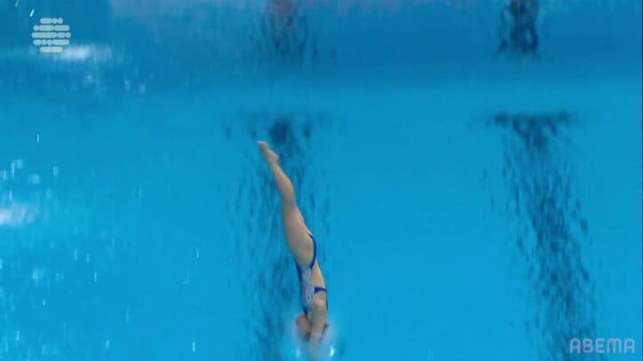 【映像】完璧な空中演技から完全ノースプラッシュ入水