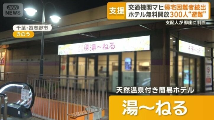 天然温泉付き簡易ホテル「湯～ねる」