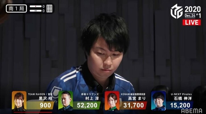 黒い男のホワイトクリスマス 石橋伸洋、白い裸単騎に視聴者から喝采／麻雀・Mリーグ