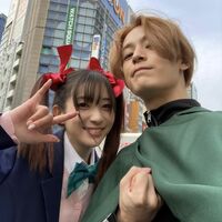 『進撃の巨人』塩野瑛久＆『ラブライブ！』足立梨花、コスプレ2ショットに反響「ふたりとも似合いすぎ」