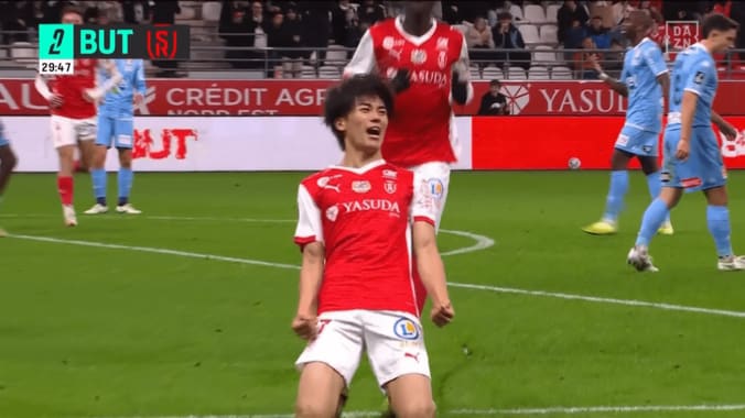 【写真・画像】「GKも唖然」中村敬斗の“衝撃ドライブシュート”を海外メディア絶賛！「隅をえぐった」「見事な一撃」今季７点目のゴラッソ　1枚目