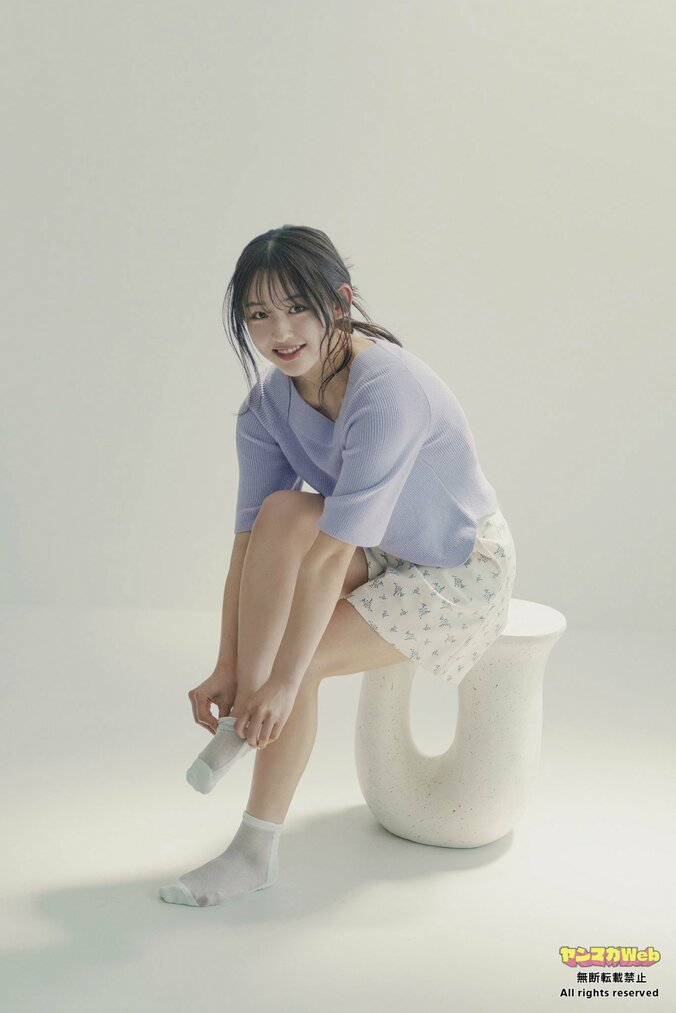 恋愛番組に出演 多田梨音、祐天寺の街で撮り下ろし ヤンマガWeb「日曜日のseju」 1枚目