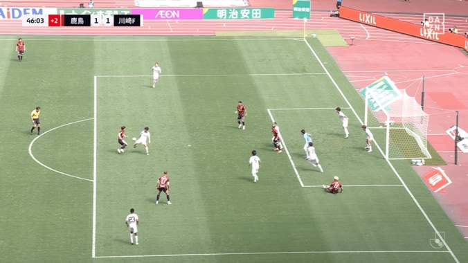 「月間ベストゴール確定だよね？」鹿島MFの“神業Ｊ初得点”が話題！「プラティニかよ」「冷静かつうまい」右足フェイントから左足一閃の華麗弾 5枚目