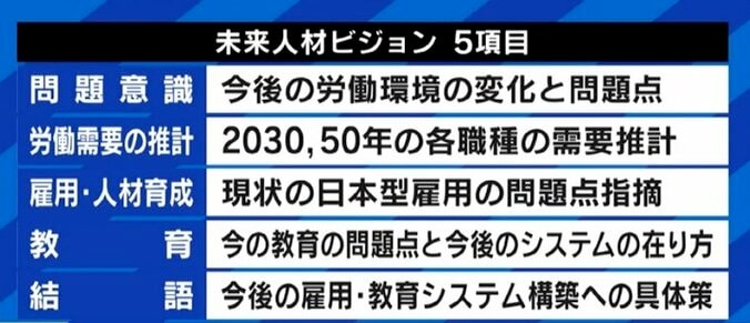 学ばない、転職しない…『未来人材ビジョン』にネット騒然も会議メンバー“ワクワクする話が隠されていると思って見てほしい” 6枚目