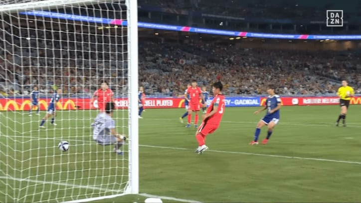 長野風花のパスを植木理子がきっちり押し込む