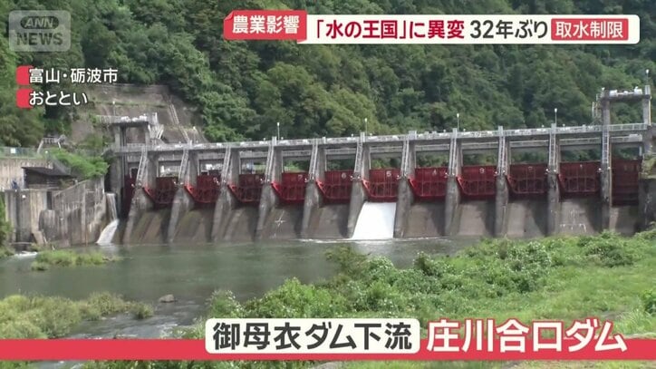 下流にある庄川合口ダム