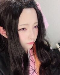 霧宮てんが「鬼滅の刃」禰豆子のコスプレ披露　ファン「おでこかわいい」「可愛さ健在」