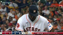 満塁で"大谷翔平"を迎えるプレッシャー メジャー初先発右腕が帽子からしたたるほどの汗見せる「すんげえ汗」「汗ぼたぼたやったな」