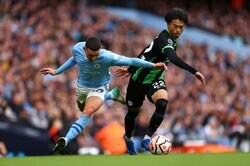 怪物ハーランドの強烈ミドルが決勝点に 王者シティが2-1で逃げ切る！三笘薫は圧巻ドリブルで追撃の起点をつくるもブライトン3試合勝利なし