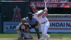 絶好調トラウト、4試合連続となる32号で一時大谷翔平に並ぶ「あれだけ休んで並ぶのか」と視聴者も驚愕