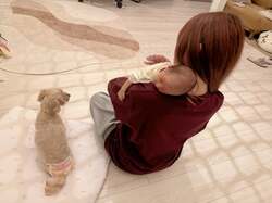 辻希美、長女・希空が次女・夢空ちゃんのお世話をしている様子を公開「時間さえあれば抱っこしてる」