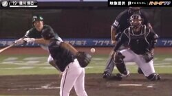 ロッテ唐川が“おしゃれ背面キャッチ” 「肩甲骨の可動域がないとできない」
