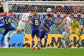 日本代表、クロアチア戦は１－１で延長戦に突入。前田の先制弾も、ペリシッチのヘッド弾を許す 【W杯ラウンド16】