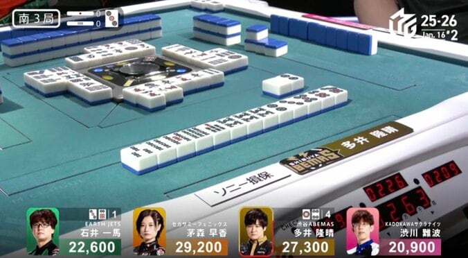 昨夜の大敗を取り返した多井隆晴