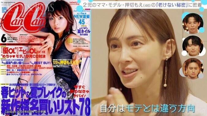 【写真・画像】押切もえ（46）、“戦友”蛯原友里の言葉に涙「自分はモテとは違う方向」　2枚目