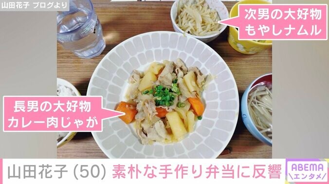 「花子のランチは安上がり」山田花子（50）、素朴な手作り弁当に反響「バランスの取れたお弁当」 3枚目