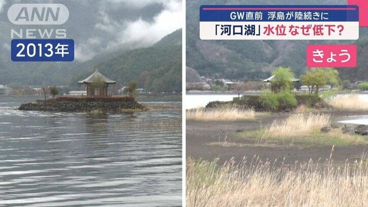 GW目前 「河口湖」なぜ水位低下?