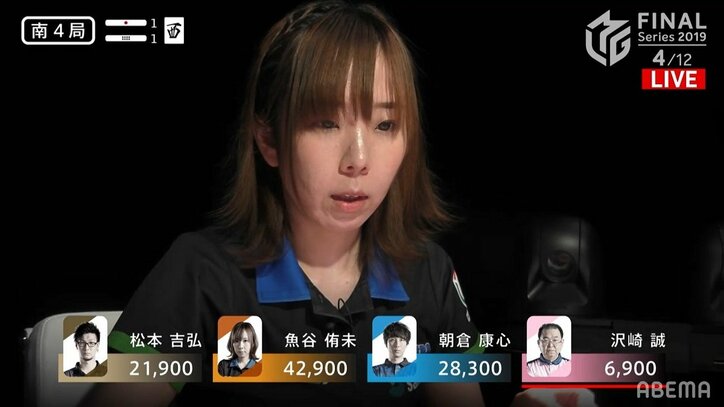 泳ぎ続けるマーメイド 魚谷侑未がファイナル連勝！早くも「ファイナルもMVP！」の声／麻雀・Mリーグ