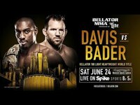 「ベラトールNYC」キング・モー欠場で、デイヴィス対ベイダーの元UFC対決に