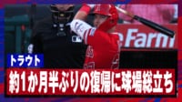 【映像】トラウトの復帰に球場全体が拍手喝采の瞬間