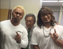 新日本プロレス・棚橋弘至＆真壁刀義、みのもんたと最強３ショット公開