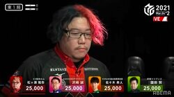 ド派手な髪色はバルサ？巨峰？松ヶ瀬隆弥、鮮やかな青＆赤のツートーンカラーヘアに視聴者騒然「かっこええｗｗ」／麻雀・Mリーグ