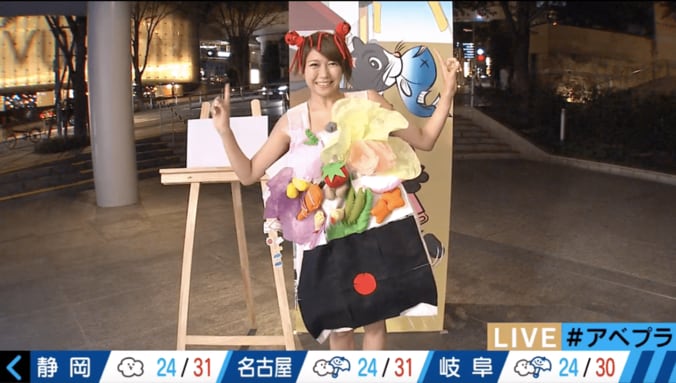 美人気象予報士、コスプレ披露＆ド下ネタ発言　ウーマン村本もドン引き 1枚目