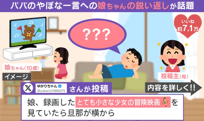娘が放った“痛烈な一言”