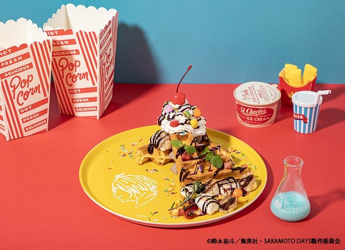 【写真・画像】“アメリカンダイナー”をコンセプトにしたレトロな雰囲気！アニメ『SAKAMOTO DAYS』のテーマカフェが東京・大阪で初開催決定！　8枚目