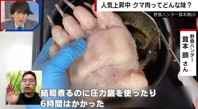 クマの手を調理